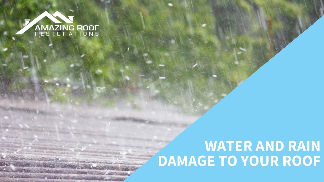 Water and rain damage to your roof Water and rain damage to your roof